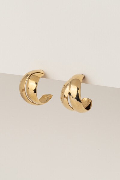 FotoBrinco Argola Dourada Fita Dupla