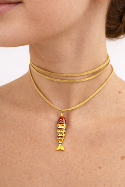 Foto Colar Camurça ViVi Peixinho Fishermans Core