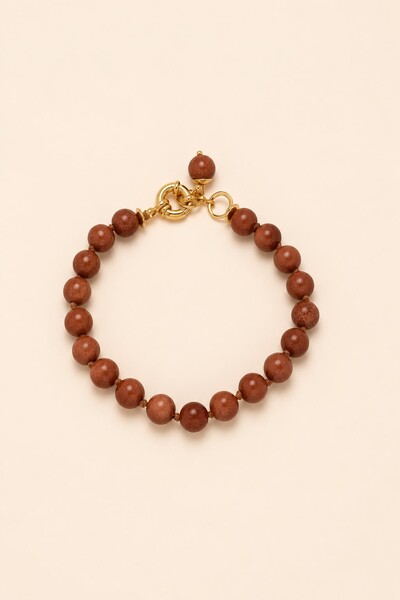 Foto Pulseira Eloise Goldstone Banho Ouro 18K