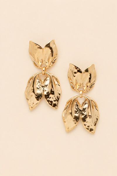 Foto Brinco Dourado Tulipa