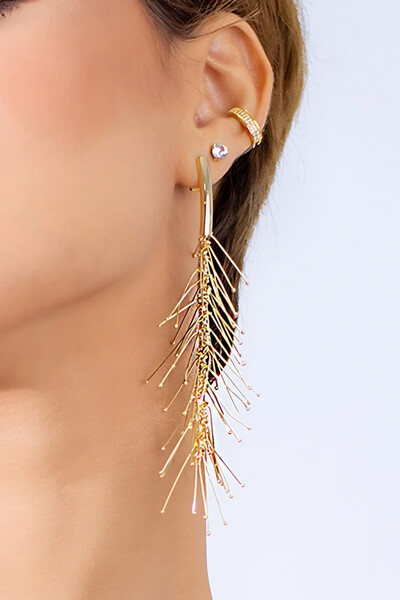 Foto Brinco Dourado Espeto