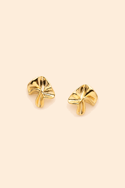 Foto Brinco Dourado Flor Orgânica