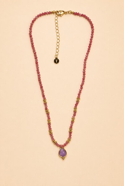 Foto Colar Prya Fiore Gota Ametista Banho Ouro 18K