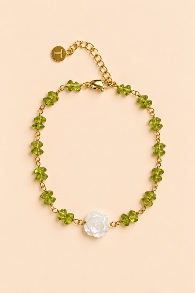 Foto Pulseira Ipanema Rosinha Madre Cristais Peridoto