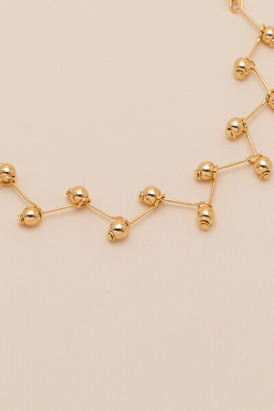 Foto Pulseira Dourada Biarritz Zig Zag Bubbles Baby