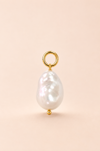 Foto Pingente Pérola Shell Barroca Banho Ouro 18K