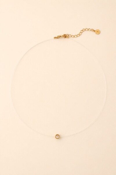 Foto Colar Choker Nylon Ponto de Luz