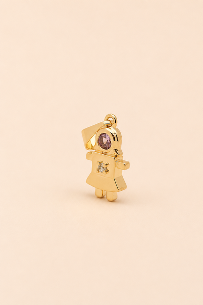 Foto Pingente Filha Zircônia Banho Ouro 18K