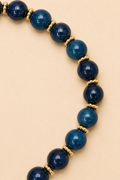 Foto Pulseira Liza Apatita Banho Ouro 18K