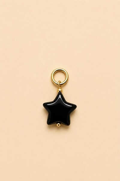 Foto Pingente Estrela Murano Banho Ouro 18K