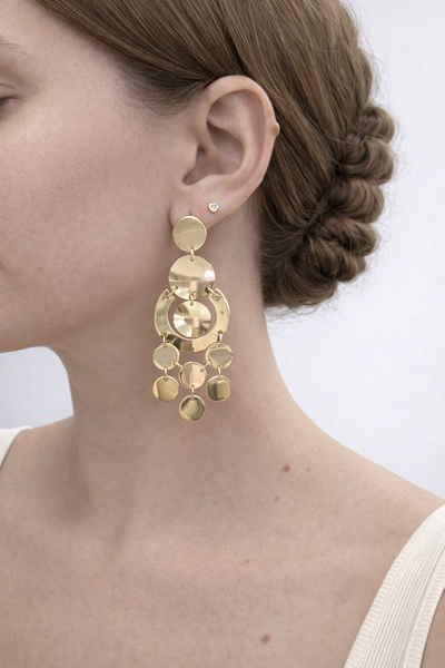 Foto Brinco Dourado Cascata