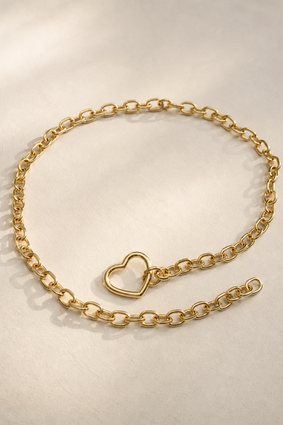 Foto Colar Amor em Elos Banho Ouro 18K