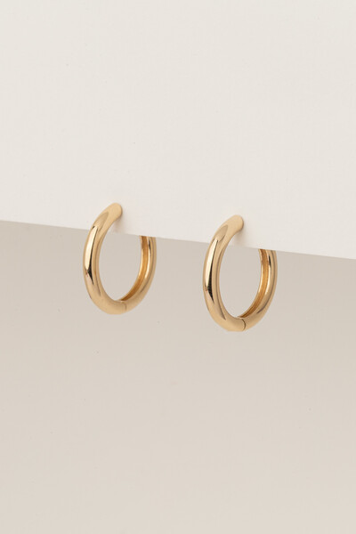 FotoBrinco Argola Dourada Tubo Click