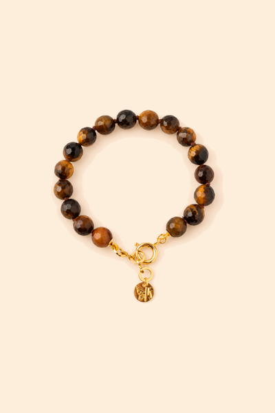Foto Pulseira Vereda Olho de Tigre Banho Ouro 18K