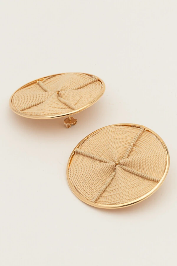 Brinco Dourado Aro Palha