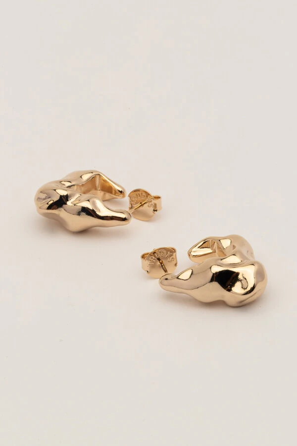 Brinco Dourado Argola Orgânica