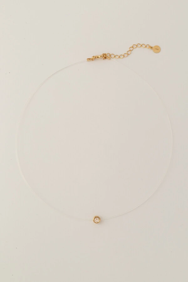 Colar Choker Nylon Ponto de Luz