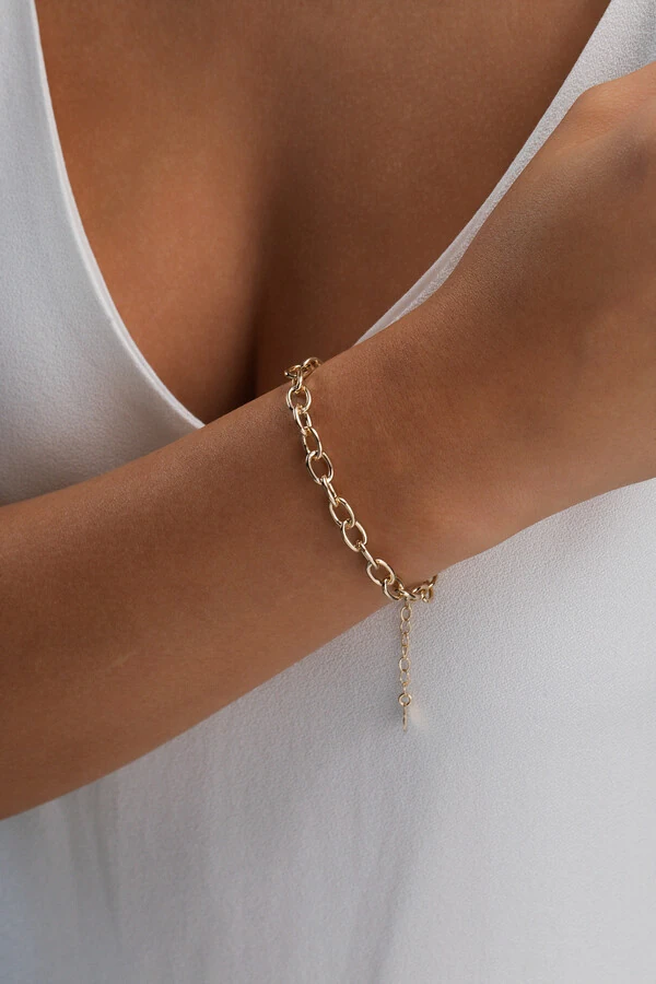 Pulseira Mini Elos Dourado