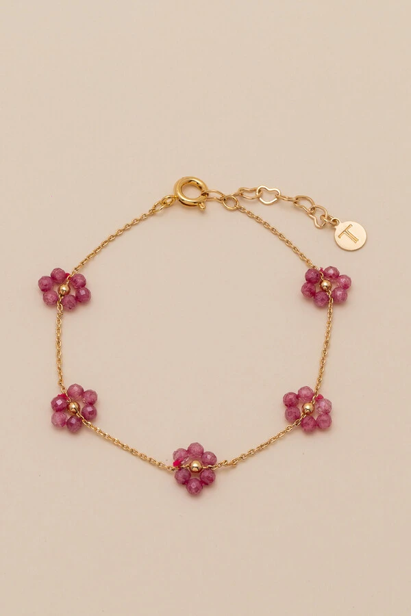 Pulseira Fiore Primavera Banho Ouro 18K