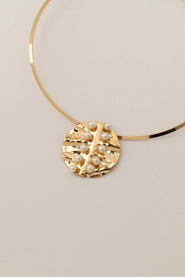 Colar Aro Circulo Martelado