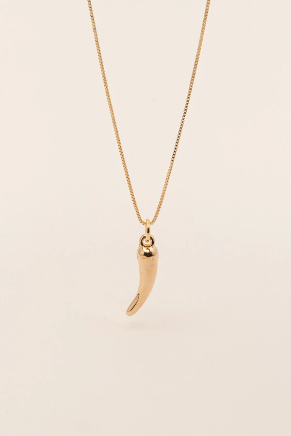 Pingente Pimenta P Banho Ouro 18K