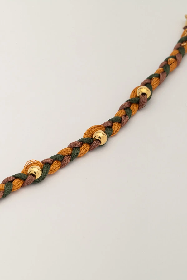 Pulseira Trançada Boho Banho Ouro 18k