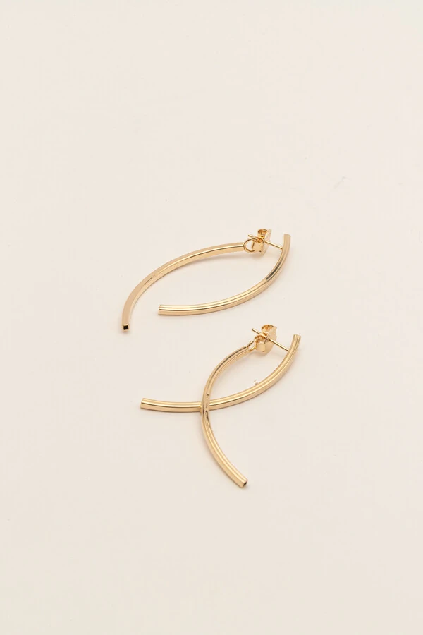 Brinco Curvas Dourado