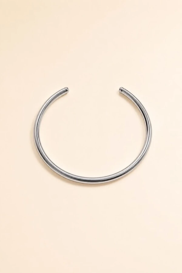 Pulseira Bracelete Fio Prateado