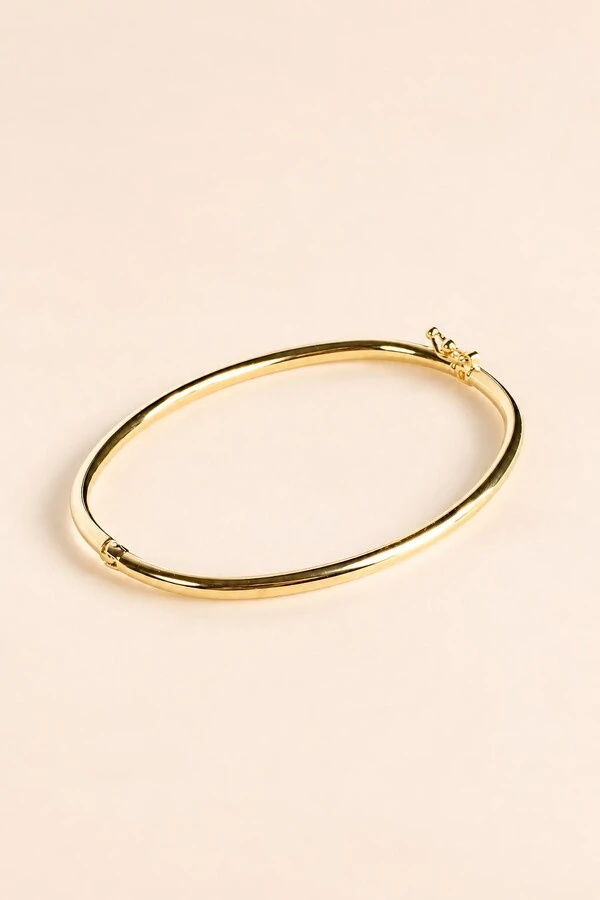 Pulseira Bracelete Fecho Click Banho Ouro 18k