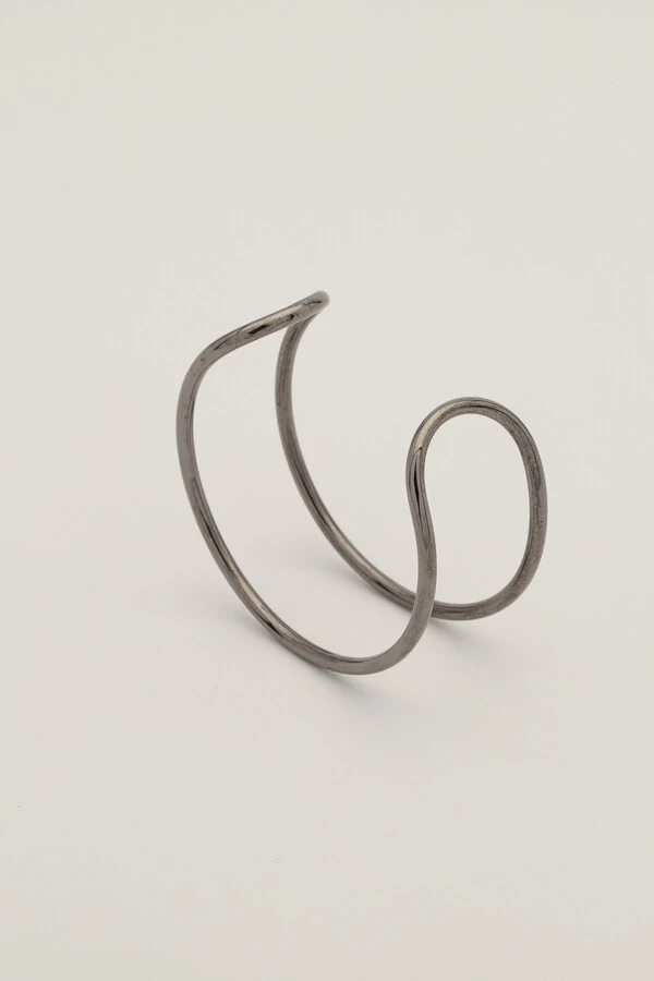 Pulseira Bracelete Grafite Fio Duplo