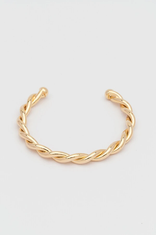 Pulseira Dourada Trançada