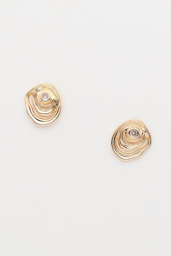 Brinco Dourado Vibração Zircônia P