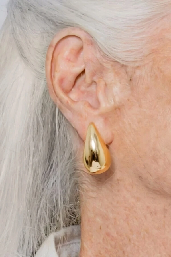 Brinco Dourado Gota Bold