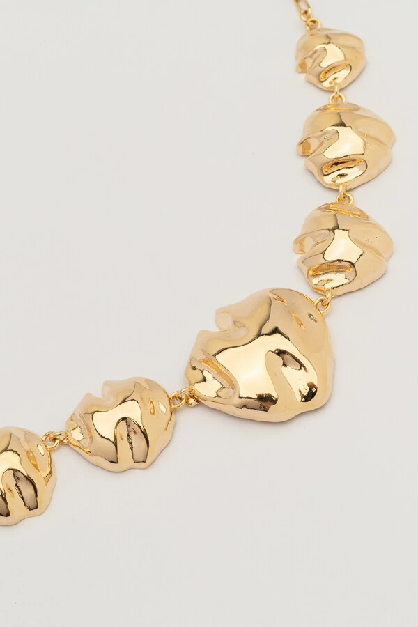 Colar Dourado Maxi Dunas