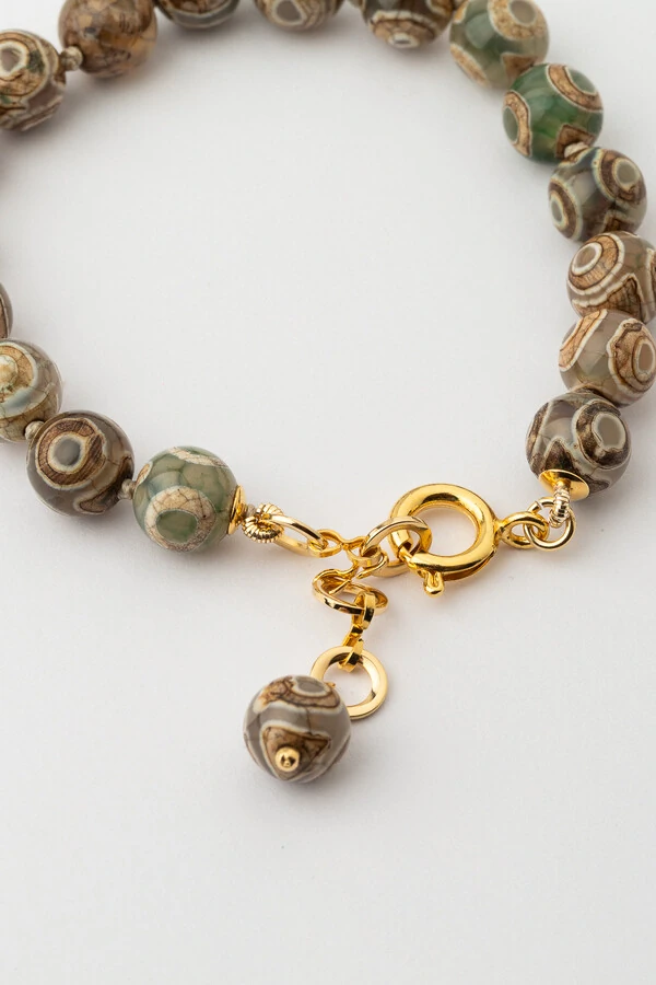 Pulseira Jade Safari Dream Banho Ouro 18K
