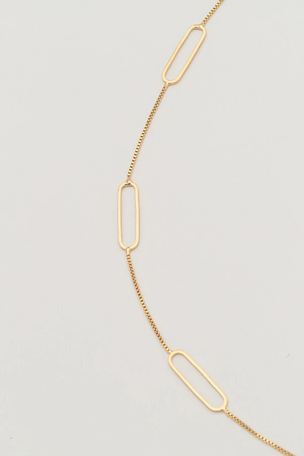 Colar Dourado Elos Slim