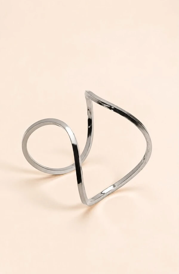 Pulseira Bracelete Encontro Prateado