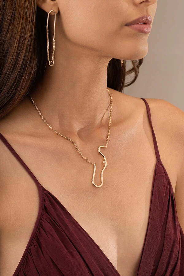 Brinco Slim Banho Ouro 18K