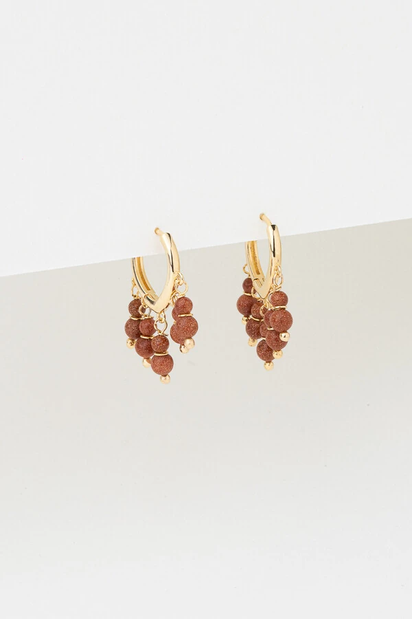 Argola Cachinho Goldstone Banho Ouro 18K