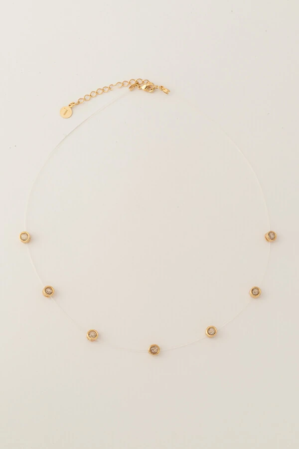 Colar Choker Nylon 7 Pontos de Luz