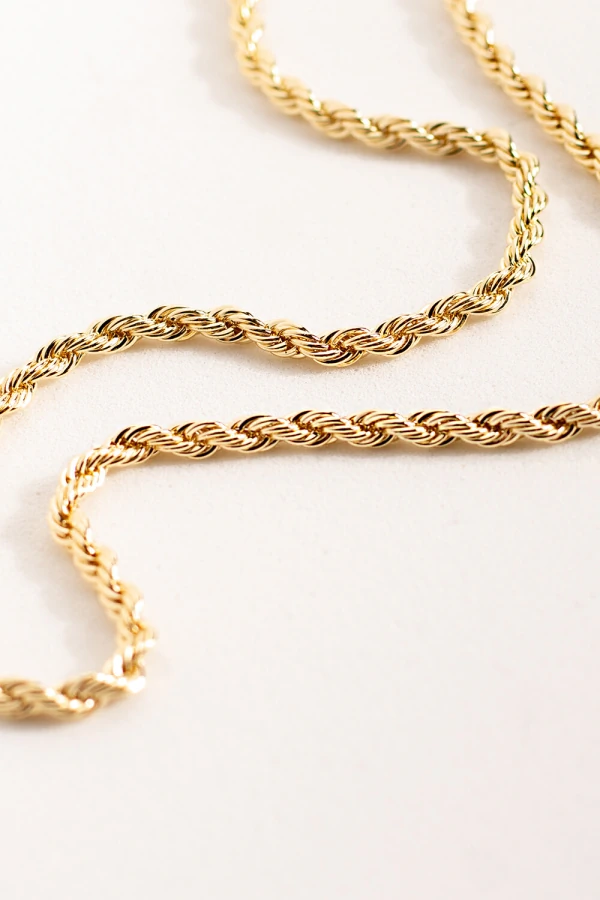 Colar Cordão Baiano Banho Ouro 18K