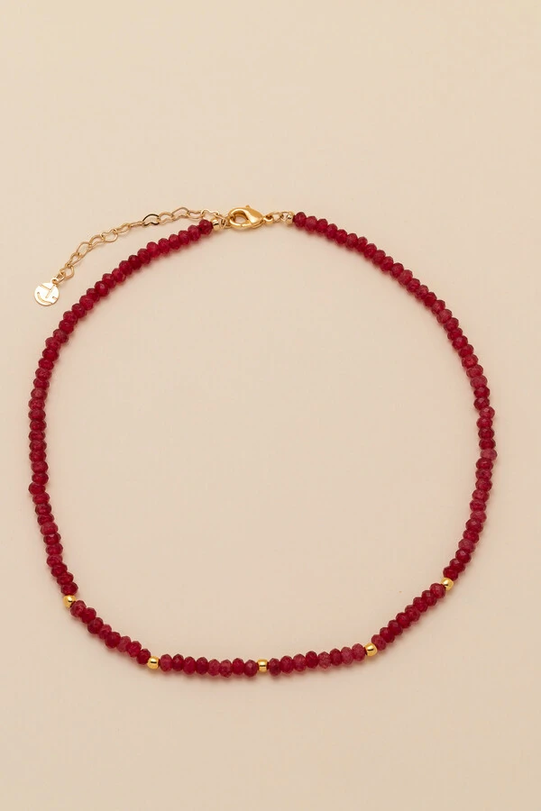 Colar Choker Fiore Hibisco Banho Ouro 18K