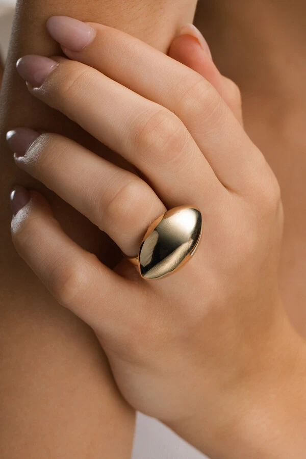 Anel Semente Dourada