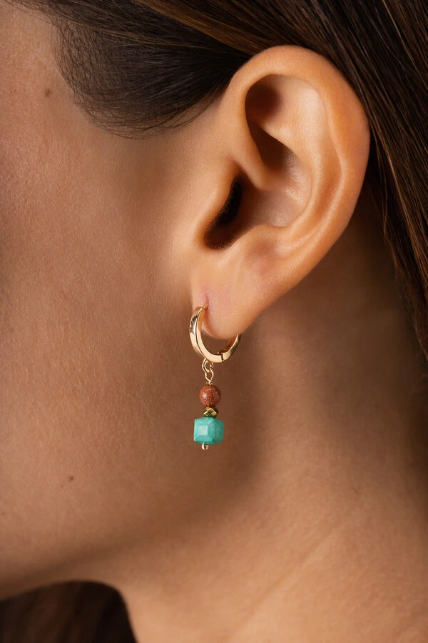 Brinco Argola Vicenza Banho Ouro 18K