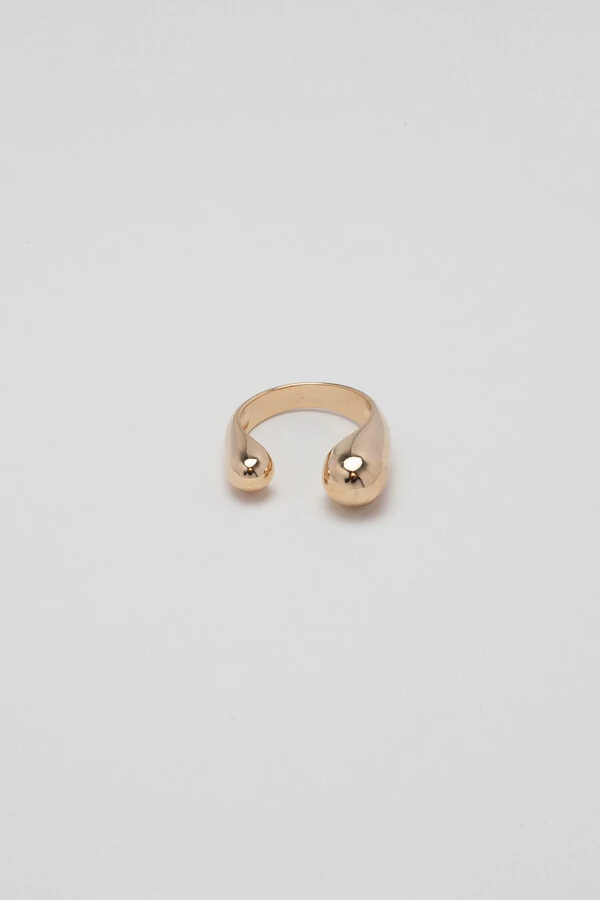 Anel Abraço Banho Ouro 18K