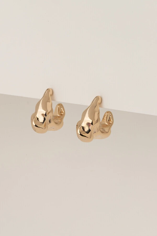 Brinco Dourado Argola Orgânica