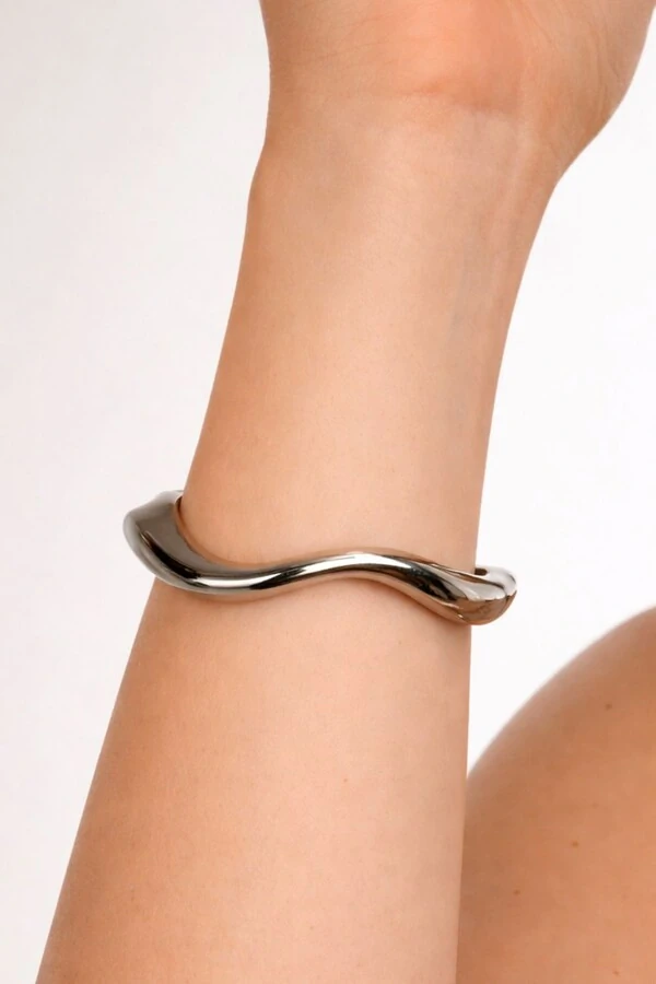 Pulseira Bracelete Onda Square