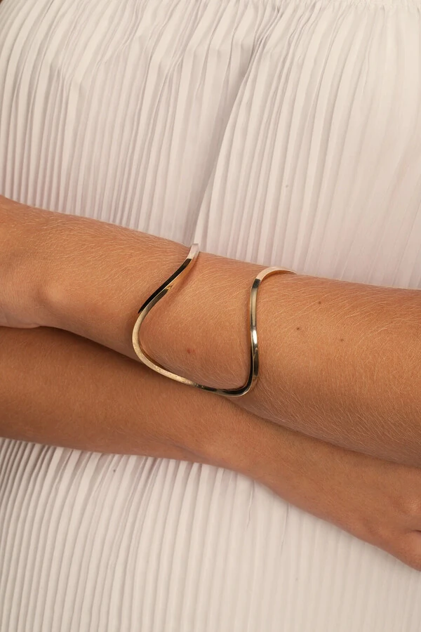 Pulseira Bracelete Encontro Dourado