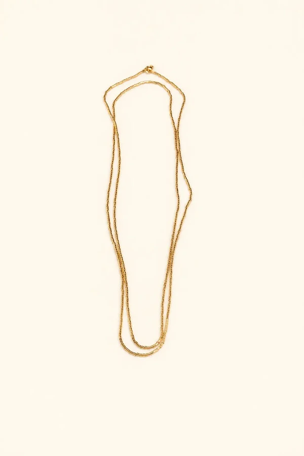 Colar/Pulseira Dourada Canutilhos