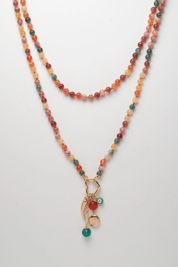 Colar Patuá Da Sorte Marise Jade Banho Ouro 18K